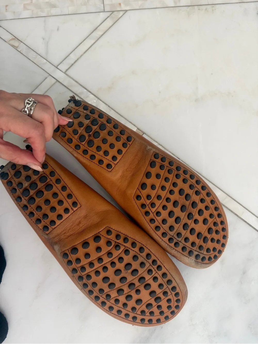 Tod's Brown Leather Penny Loafers